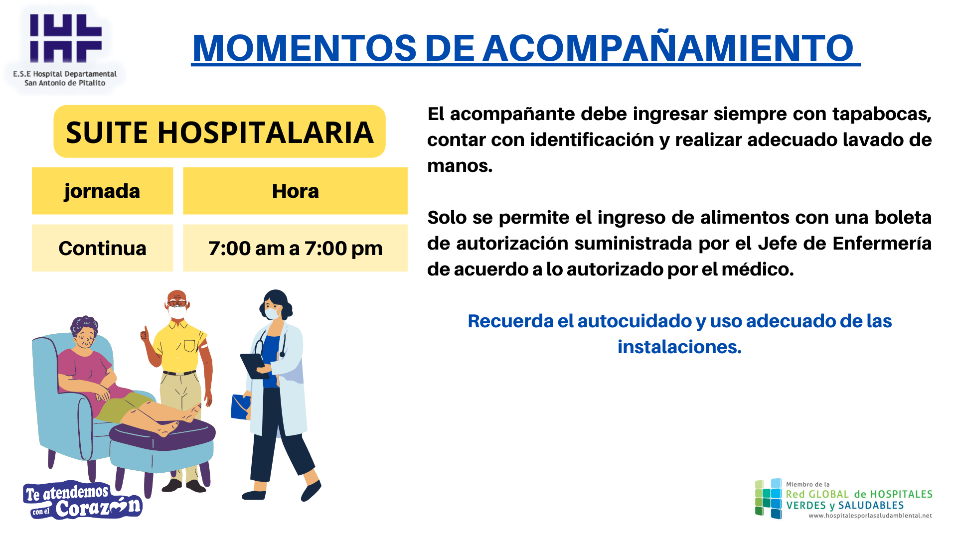 Momentos De Acompañamiento Hospitalización Suite Hospitalaria 